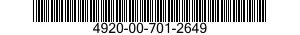 4920-00-701-2649  4920007012649 007012649