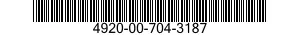 4920-00-704-3187  4920007043187 007043187