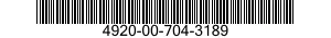4920-00-704-3189  4920007043189 007043189