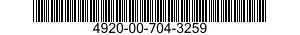 4920-00-704-3259  4920007043259 007043259