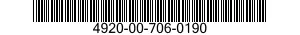 4920-00-706-0190  4920007060190 007060190