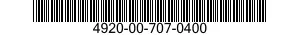 4920-00-707-0400  4920007070400 007070400