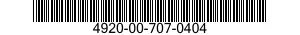 4920-00-707-0404  4920007070404 007070404