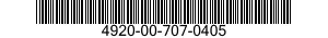 4920-00-707-0405  4920007070405 007070405