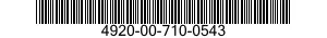 4920-00-710-0543  4920007100543 007100543