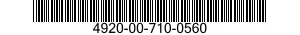 4920-00-710-0560  4920007100560 007100560