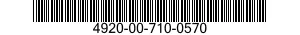 4920-00-710-0570  4920007100570 007100570