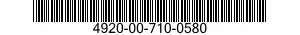 4920-00-710-0580  4920007100580 007100580