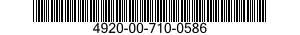 4920-00-710-0586  4920007100586 007100586