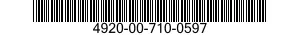 4920-00-710-0597  4920007100597 007100597
