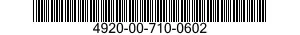 4920-00-710-0602  4920007100602 007100602