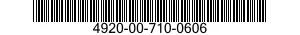 4920-00-710-0606  4920007100606 007100606
