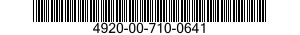 4920-00-710-0641  4920007100641 007100641