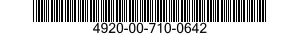 4920-00-710-0642  4920007100642 007100642