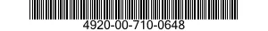 4920-00-710-0648  4920007100648 007100648
