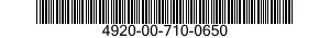4920-00-710-0650  4920007100650 007100650