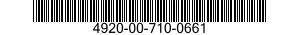 4920-00-710-0661  4920007100661 007100661