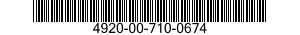 4920-00-710-0674  4920007100674 007100674