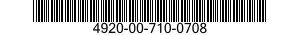4920-00-710-0708  4920007100708 007100708