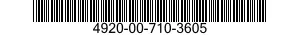 4920-00-710-3605  4920007103605 007103605