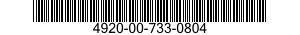 4920-00-733-0804  4920007330804 007330804