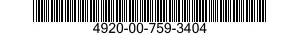 4920-00-759-3404  4920007593404 007593404