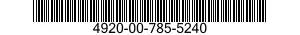 4920-00-785-5240  4920007855240 007855240