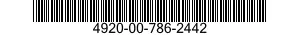 4920-00-786-2442  4920007862442 007862442