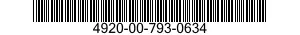 4920-00-793-0634  4920007930634 007930634
