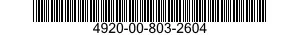 4920-00-803-2604  4920008032604 008032604