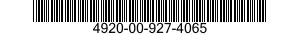 4920-00-927-4065 CODE DATA CARD 4920009274065 009274065