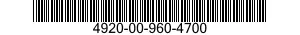 4920-00-960-4700 FIXTURE,FUEL SYSTEM COMPONENTS,AIRCRAFT 4920009604700 009604700
