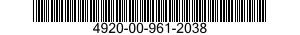 4920-00-961-2038  4920009612038 009612038