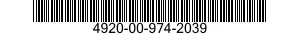 4920-00-974-2039  4920009742039 009742039