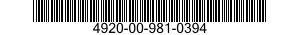4920-00-981-0394  4920009810394 009810394