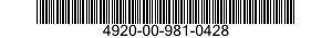 4920-00-981-0428  4920009810428 009810428