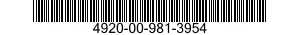 4920-00-981-3954  4920009813954 009813954