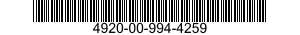 4920-00-994-4259  4920009944259 009944259