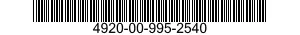 4920-00-995-2540  4920009952540 009952540