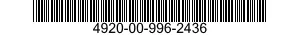 4920-00-996-2436  4920009962436 009962436