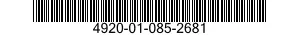 4920-01-085-2681 SIMULATOR SUPPORT,RUDDER PEDAL 4920010852681 010852681