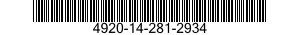 4920-14-281-2934  4920142812934 142812934