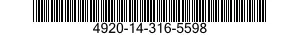 4920-14-316-5598 OBTURATEURS/GRILLES 4920143165598 143165598