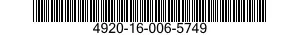 4920-16-006-5749 CONSOLE,INSTRUMENTATION 4920160065749 160065749