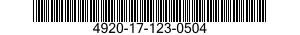 4920-17-123-0504  4920171230504 171230504