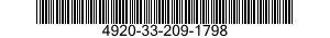 4920-33-209-1798 TEMPLATE,CONTROL RIGGING,AIRCRAFT 4920332091798 332091798