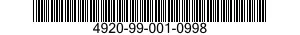 4920-99-001-0998 PULLEY 4920990010998 990010998
