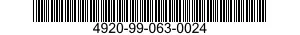 4920-99-063-0024 CABLE ASSEMBLY 4920990630024 990630024