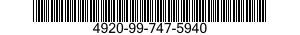 4920-99-747-5940  4920997475940 997475940