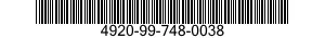4920-99-748-0038  4920997480038 997480038